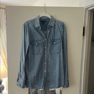 Vintage J. Crew Denim Button-Up Shirt